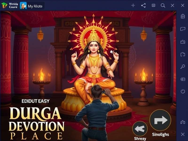 Durga Devotion Place ritual gameplay interface