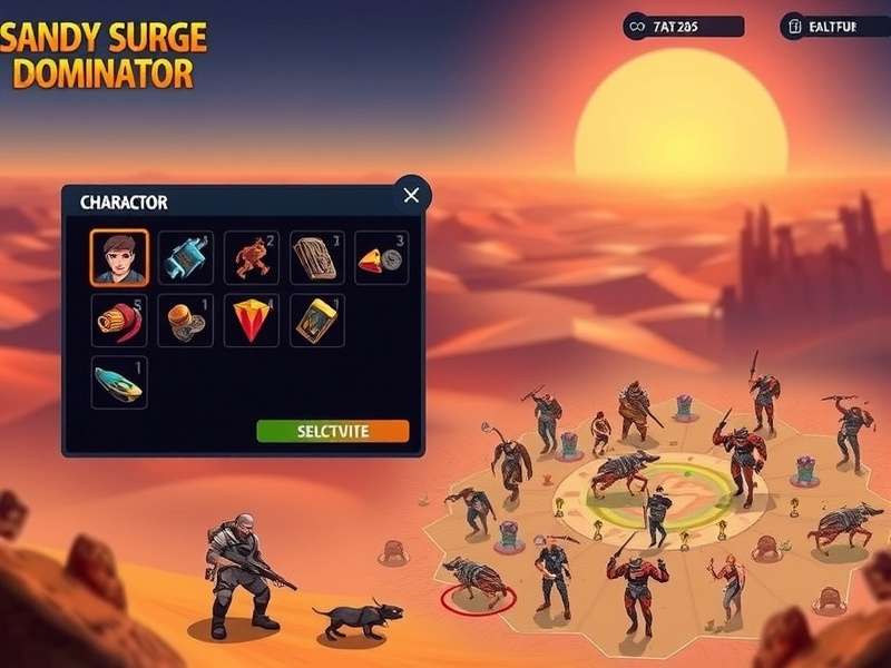 Sandy Surge Dominator character selection screen