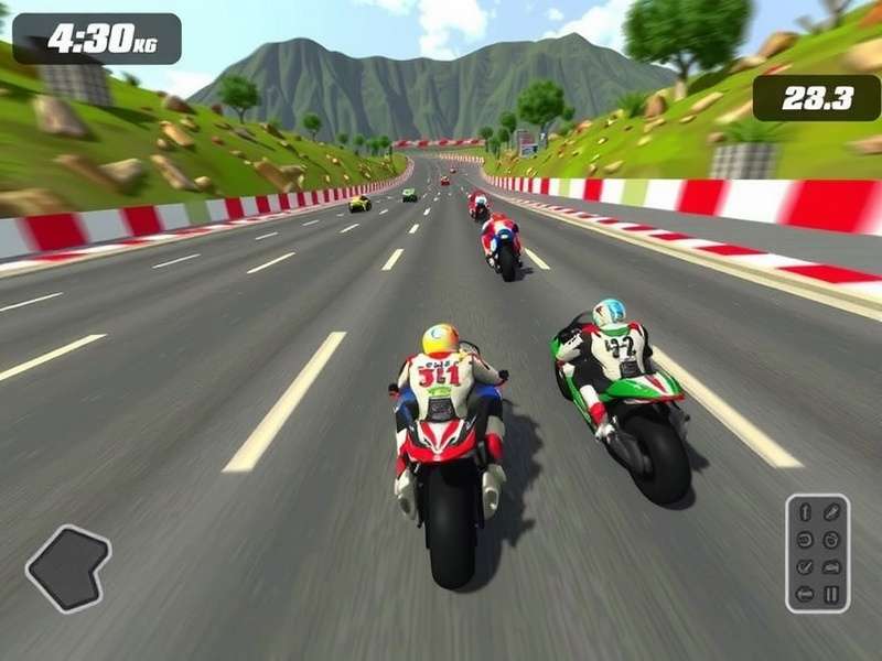 RR FC Champion Racer gameplay screenshot showing high-speed racing action