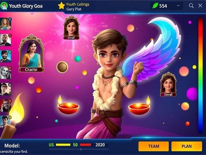 Youth Glory Goa gaming interface showing vibrant colors and intuitive design