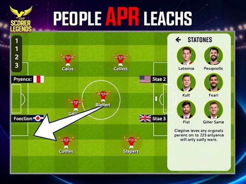 Top Scorer Legends gameplay screenshot showing realistic football action