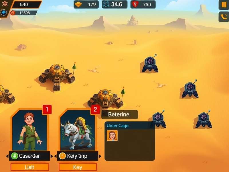 Sandy Surge Dominator strategy map showing unit placements