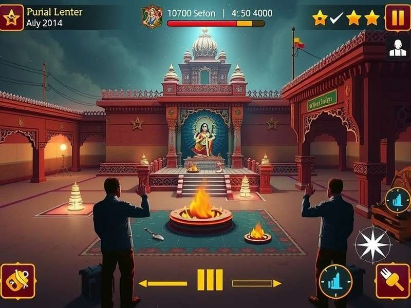 Durga Devotion Place mobile interface