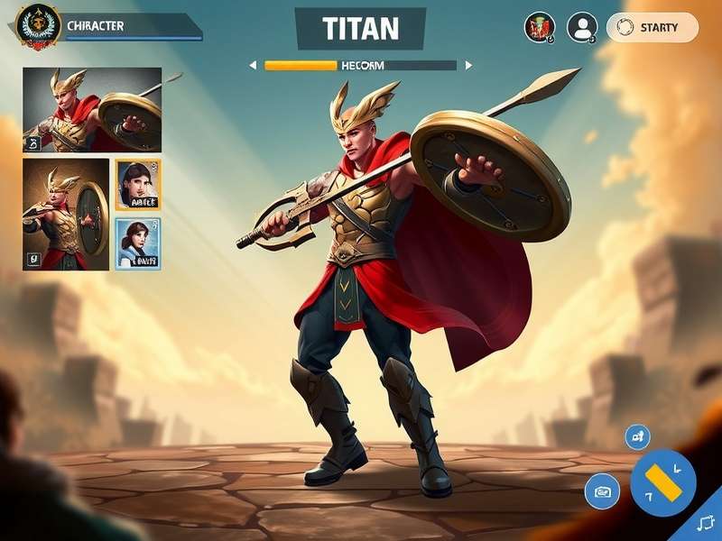 Anise Gladiator Titan character customization interface