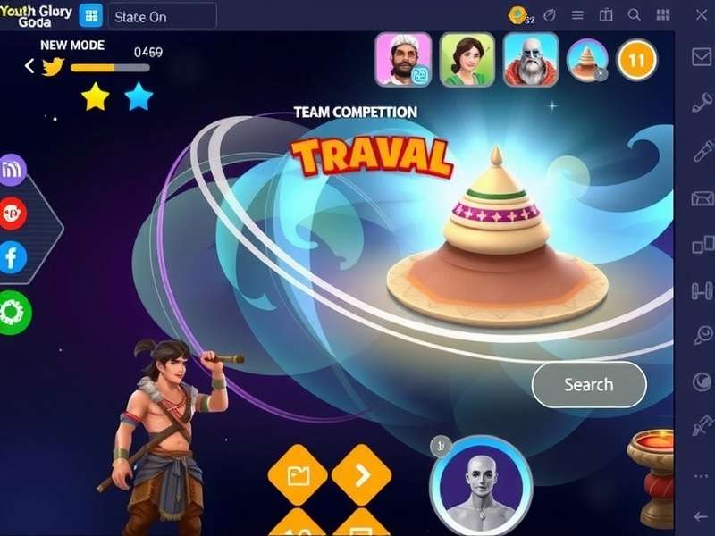 Youth Glory Goa gameplay showing team competition mode