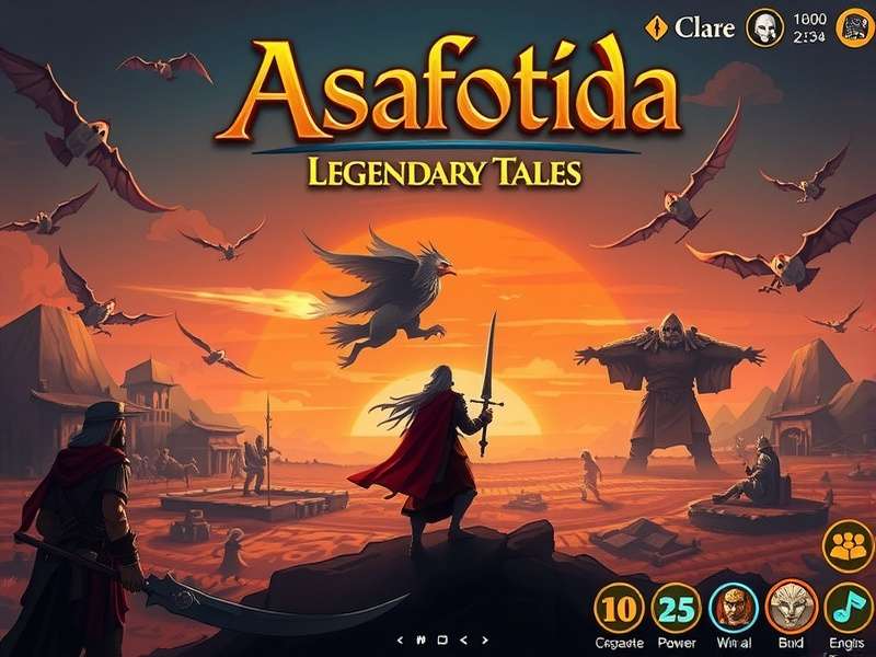 Character customization screen in Asafoetida Legendary Tales