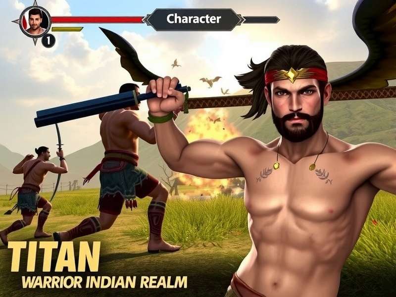 Titan Warrior Indian Realm raid battle against mythical creature