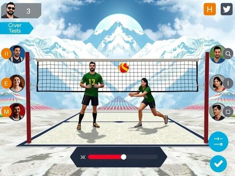 Himalayan Volley Masters tournament gameplay