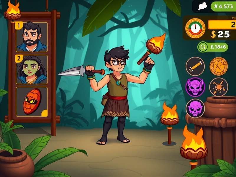 Jungle Bheem Adventure Quest gameplay screenshot showing character in forest environment