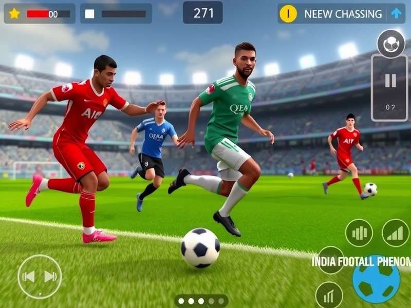 India Football Phenom gameplay screenshot showing realistic football action