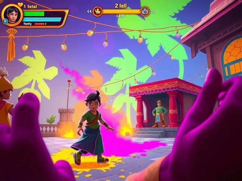 Cultural elements in Holi Glow Gallivant showing traditional celebrations