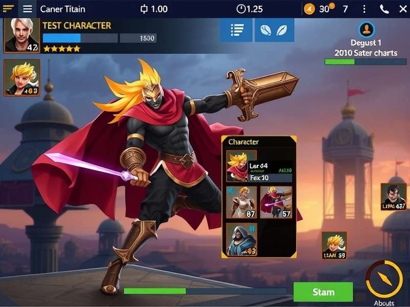 Anise Gladiator Titan gameplay screenshot showing character combat