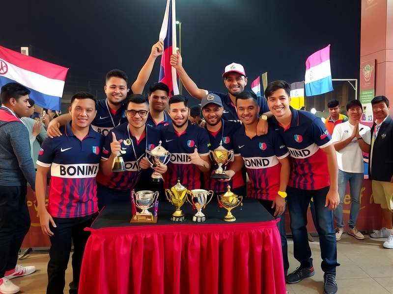 Team Ind trophy collection display