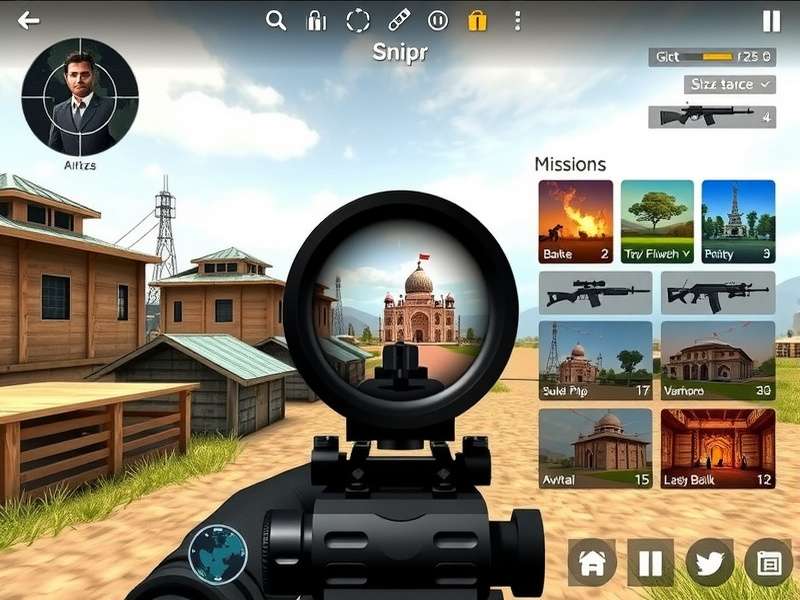 Sniper Warrior Indian weapon customization screen