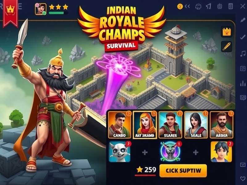 Indian Royale Champs Survival character customization options