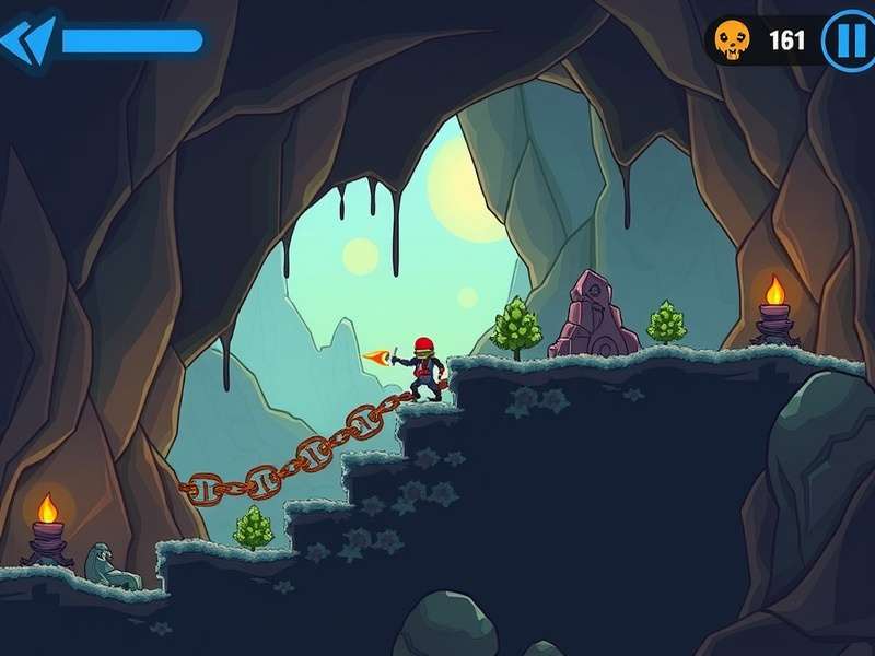 Diverse level environments in Cave Rush Elite