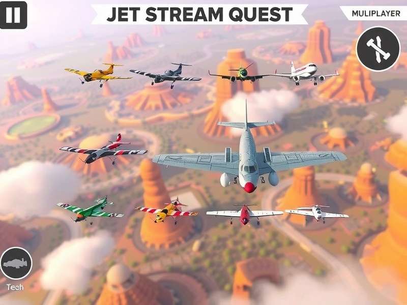 Jet Stream Quest aircraft selection and customization screen