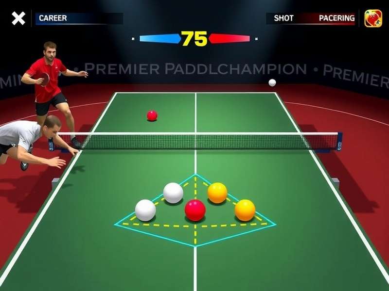 Premier Paddle Champion career mode progression screen