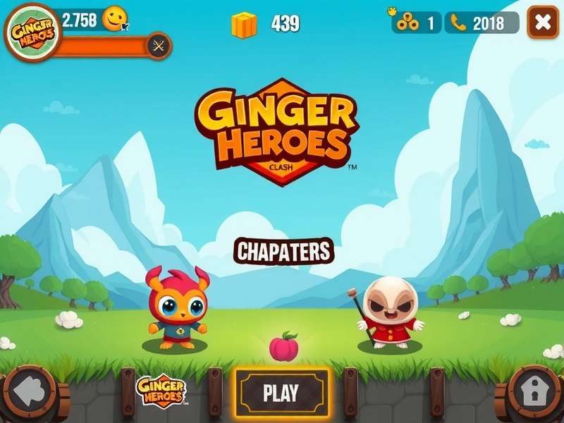 Ginger Heroes Clash character selection screen