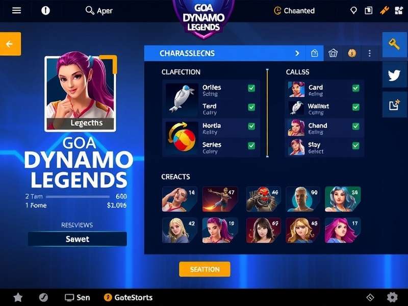 Goa Dynamo Legends character abilities showcase