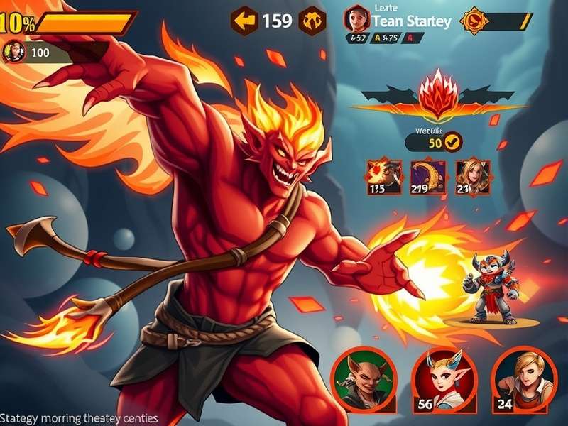 Scorch Flame Victorious team strategy illustration