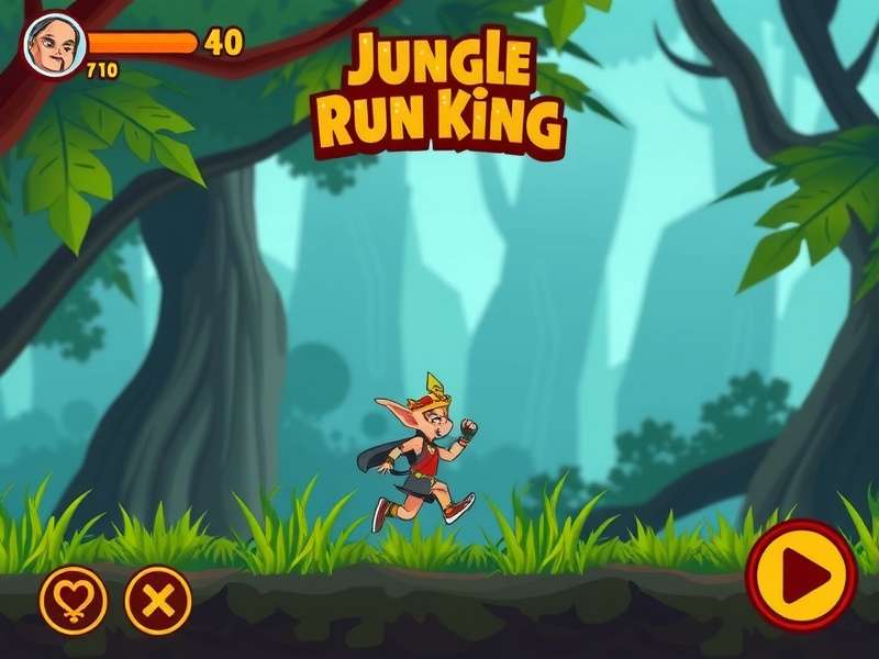 Jungle Anise Run King gameplay screenshot showing character running through jungle