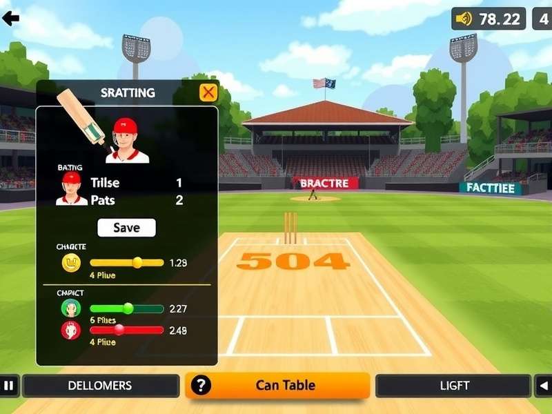 Outfield Outlaw gameplay screenshot showing batting interface