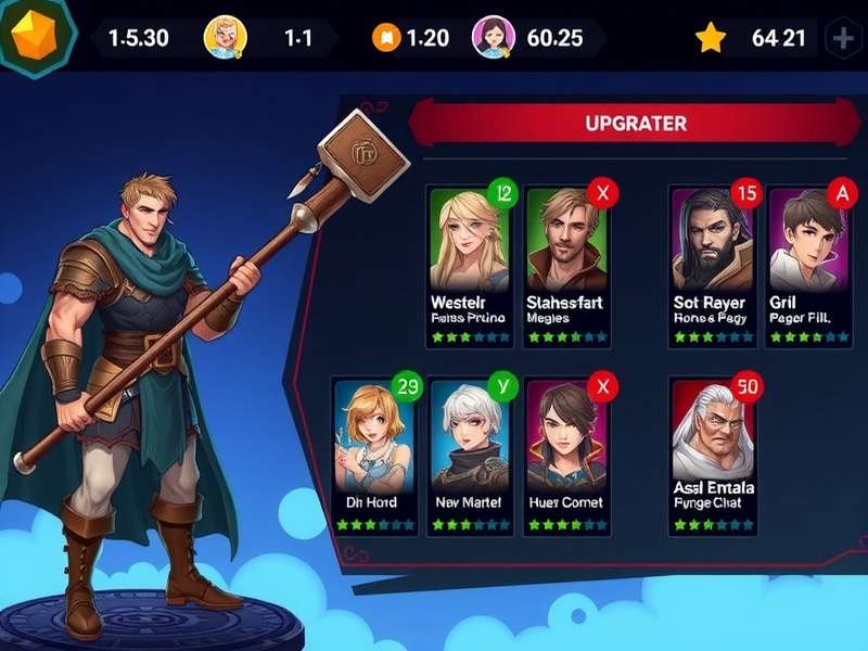 Brave Mace Hero gameplay screenshot showing character with mace weapon
