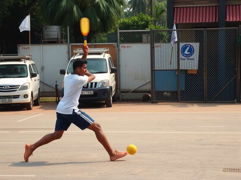 Volley Cricket Phenom championship match action