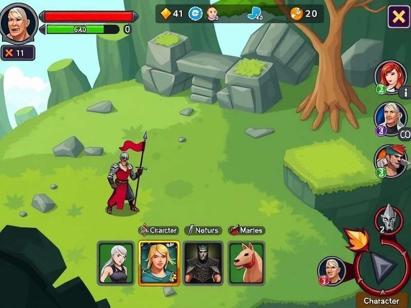Cavelossim Crusaders battle interface showing combat mechanics