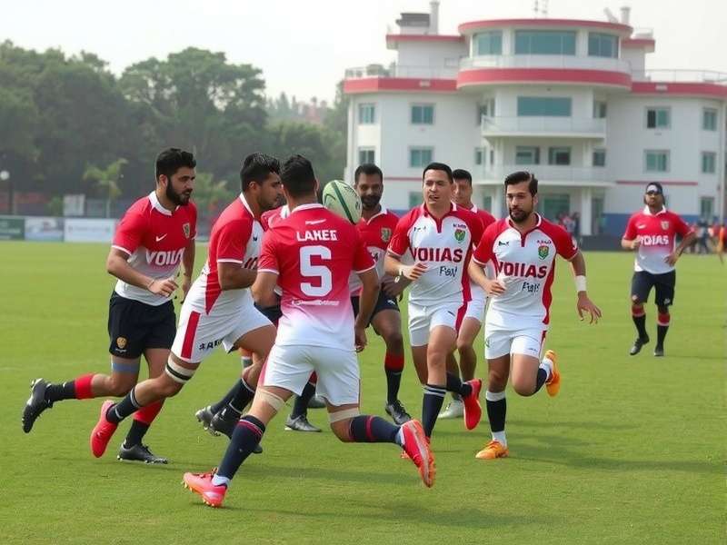 Chandigarh Rugby Legends players celebrating a victory