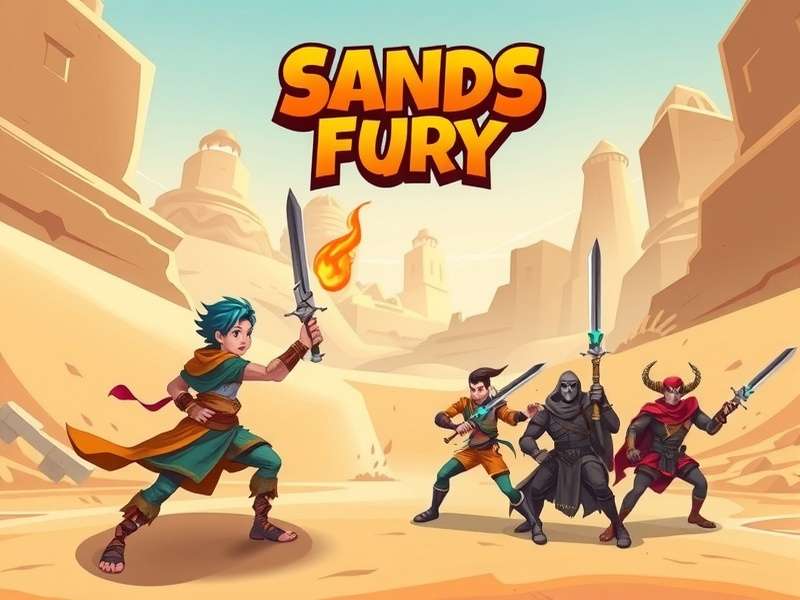 Sands Fury character lineup showing main heroes and villains