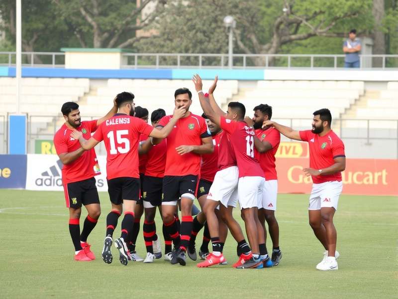 Chandigarh Rugby Legends team training session