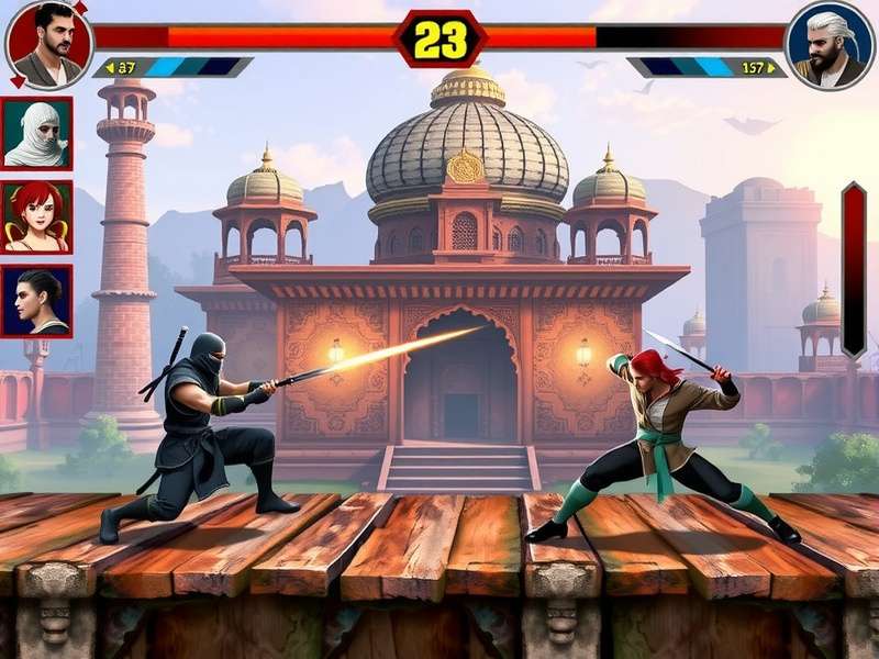 Indian Ninja Fight character selection screen