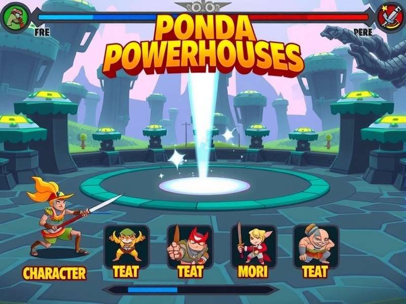 Ponda Powerhouses gameplay screenshot showing character selection