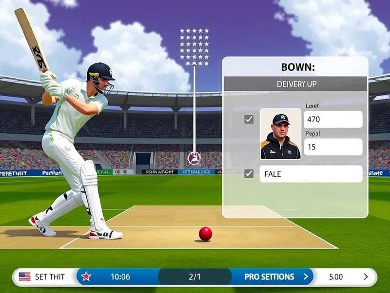 Parra Panthers Fleet Feet bowling interface showing delivery selection