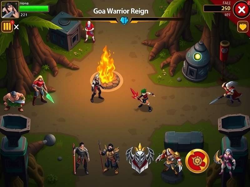 Goa Warrior Reign gameplay screenshot showing combat and environment