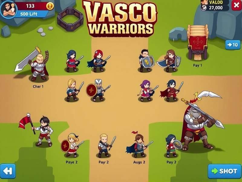 Vasco Warriors Heroic Saga gameplay screenshot