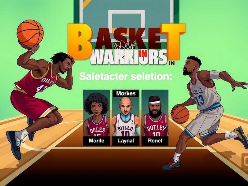 Basket Warriors IN gameplay screenshot showing basketball action
