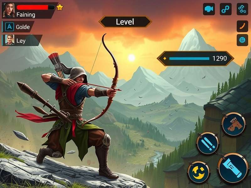 Archero Warrior Storm gameplay screenshot showing combat and environments