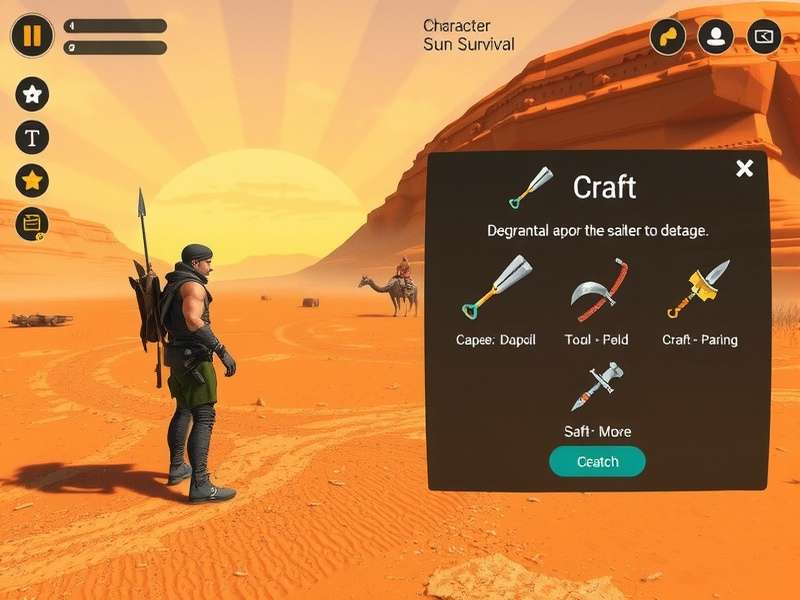 Character customization screen in Indian Sun Survival