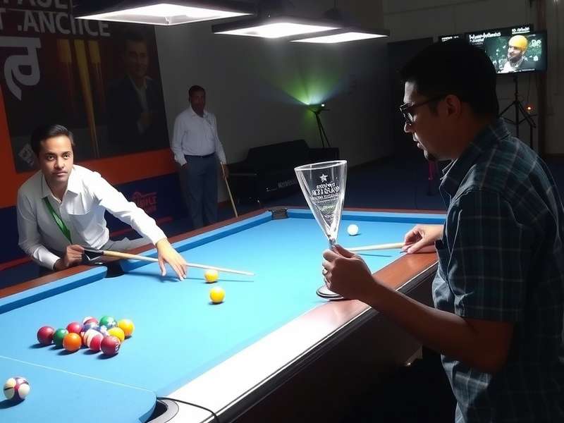Pool Ace Of India championship match in progress