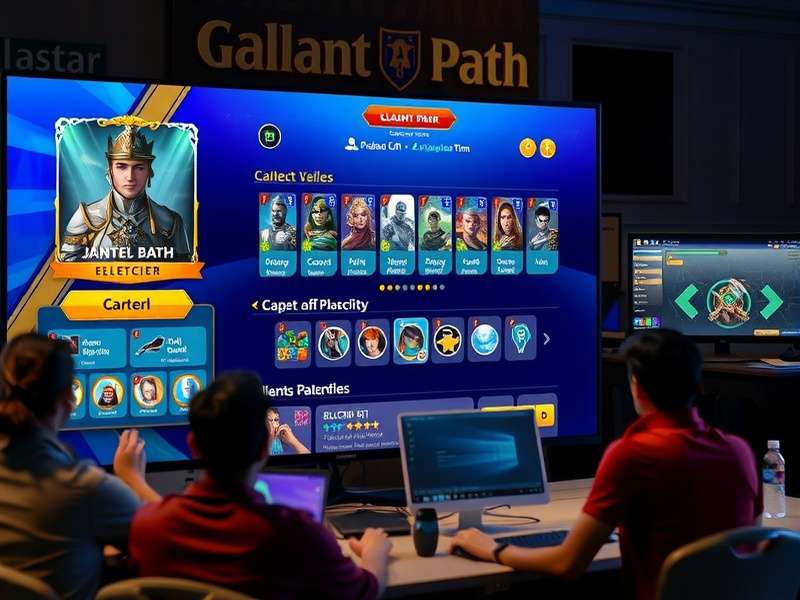 Gallant Path development team working on game design