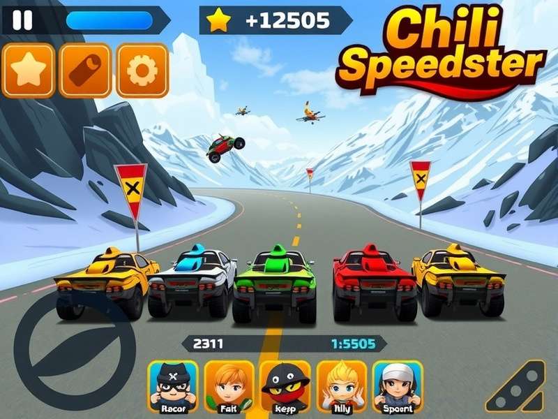 Chili Speedster character lineup showing diverse racers