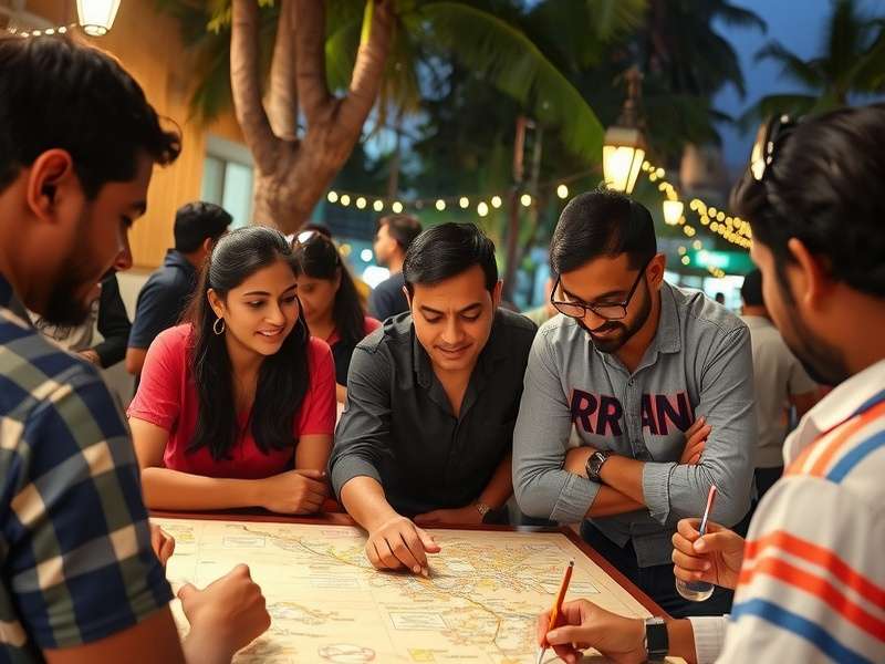 Bengaluru Treasure Hunt participants solving clues