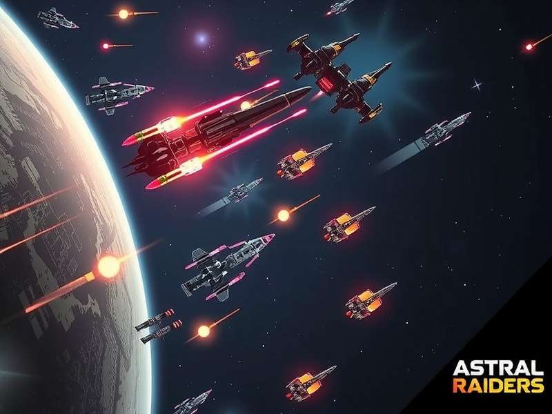 Different faction ships in Astral Raiders