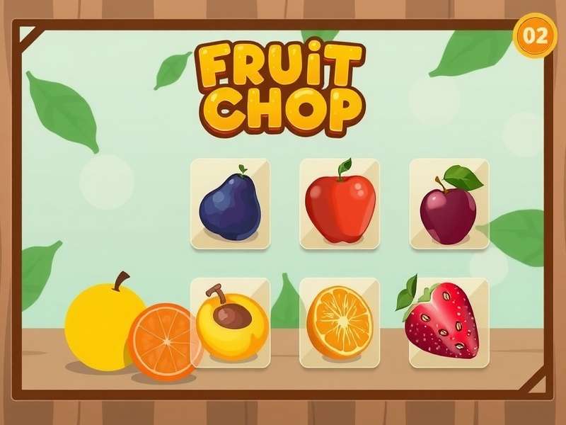 Fruit Chop different game modes selection screen