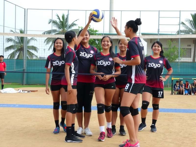 Deccan Volley Warriors team in action during a match