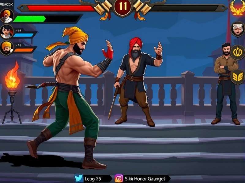 Sikh Honor Gauntlet character selection screen