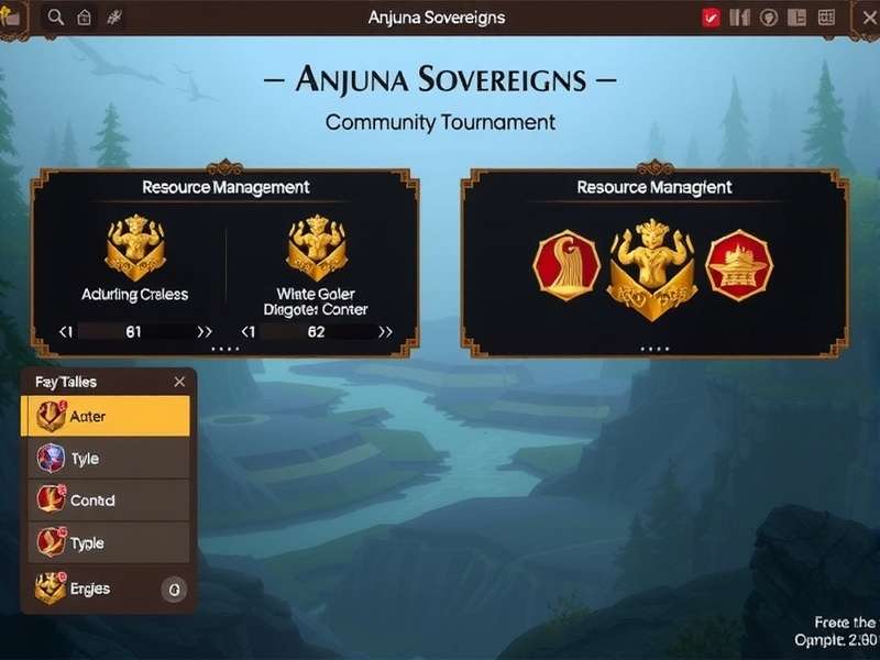 Anjuna Sovereigns Game Interface